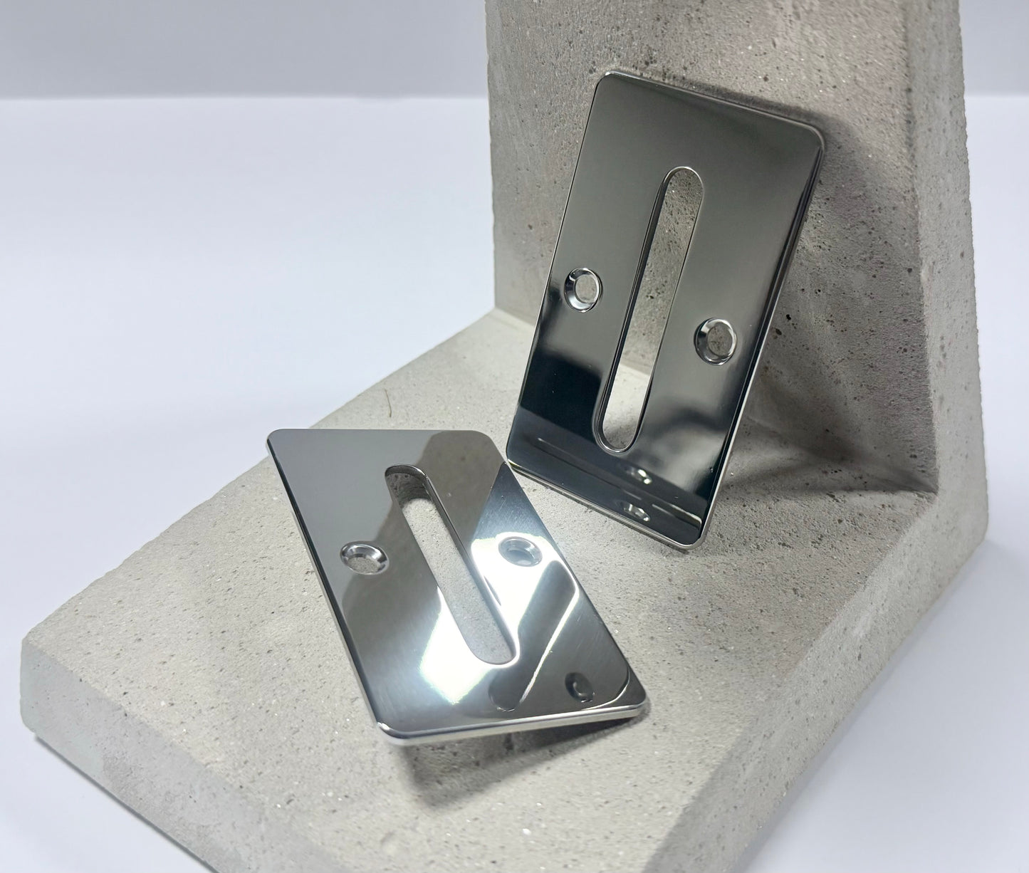 AC Cobra Stainless Windscreen Escutcheons